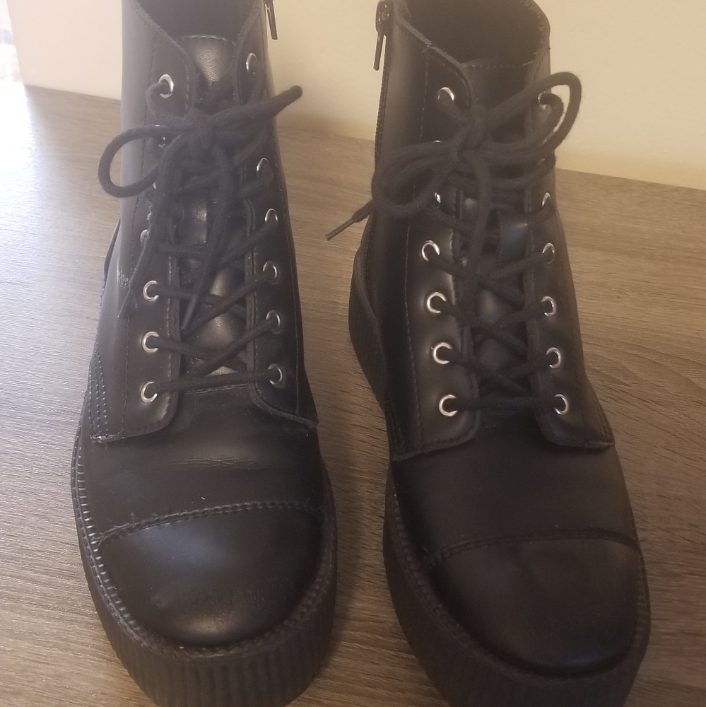 T.U.K. Creeper High Top Boots